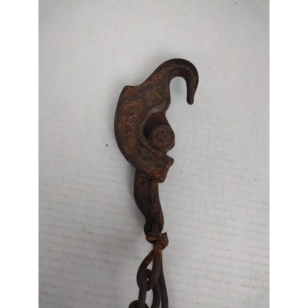 Vintage Antique Barn Trolley Hook Swivel Hook Hay Mow Pulley Farm X615 X574 X516